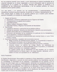NOTA AL PRESIDENTE RICARDO MARTINELLI 001