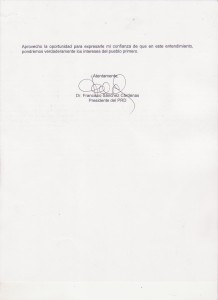 NOTA AL PRESIDENTE RICARDO MARTINELLI 002