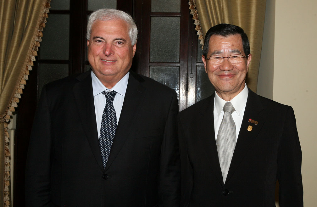 Presidente Martinelli y vicepresidente de Taiwan