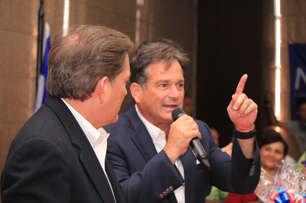 Juan Carlos Navarro y Laurentino Cortizo